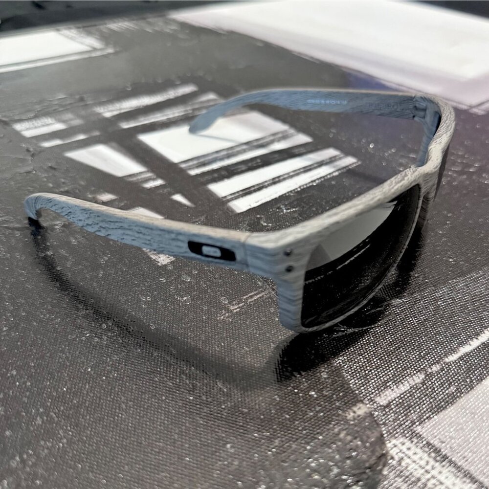 OO9102 Oakley Holbrook Woodgrain Prizm Polarized Sunglasses - Picture 5 of 13